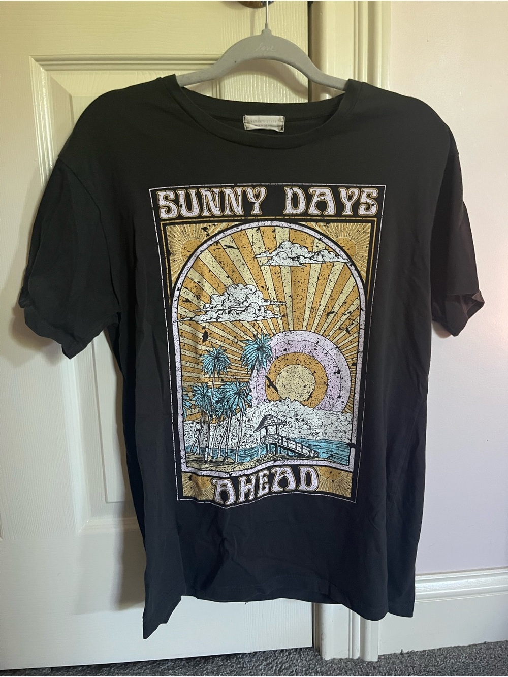 Altar'd State Black 'Sunny Days Ahead' Graphic Tee